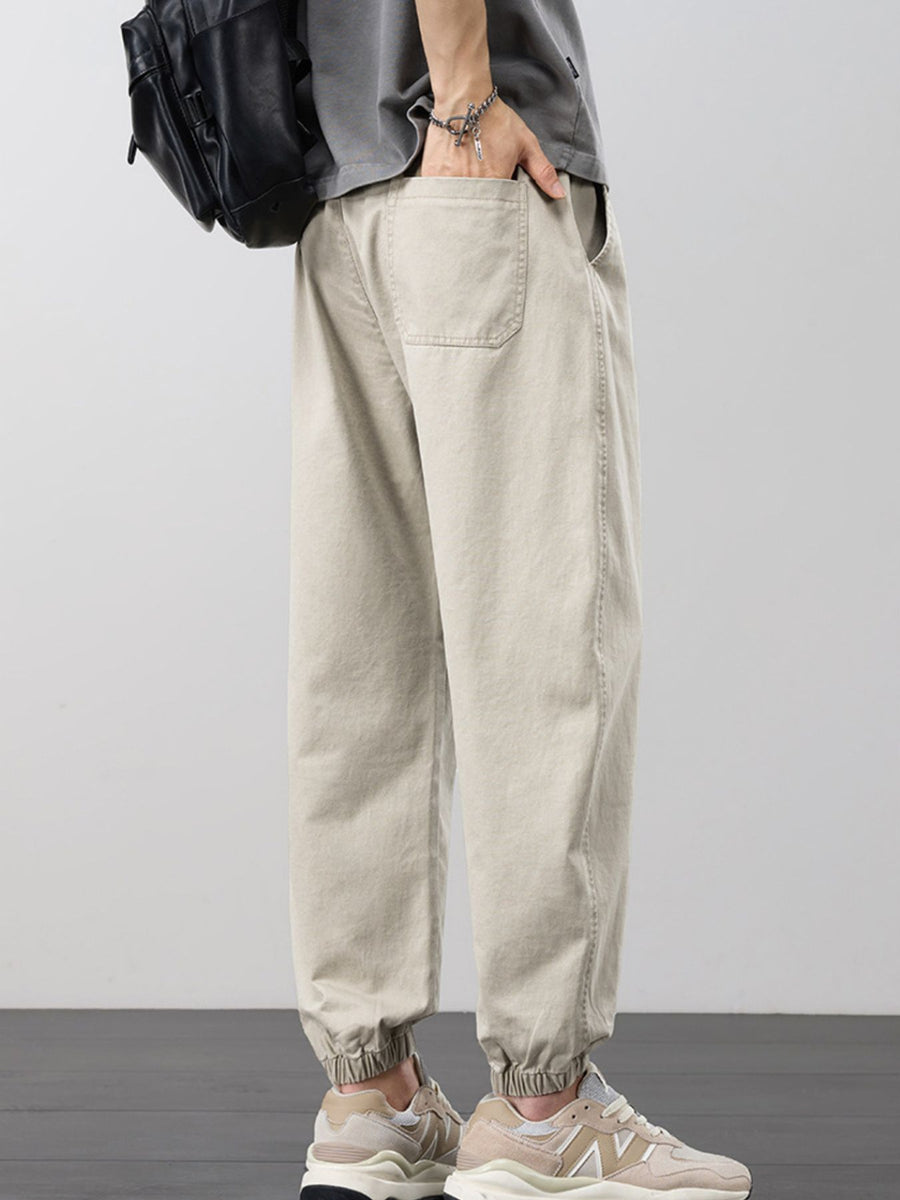 95%polyester,5%spandex Care instructions: Machine wash cold joggers in Khaki with tapered silhouette