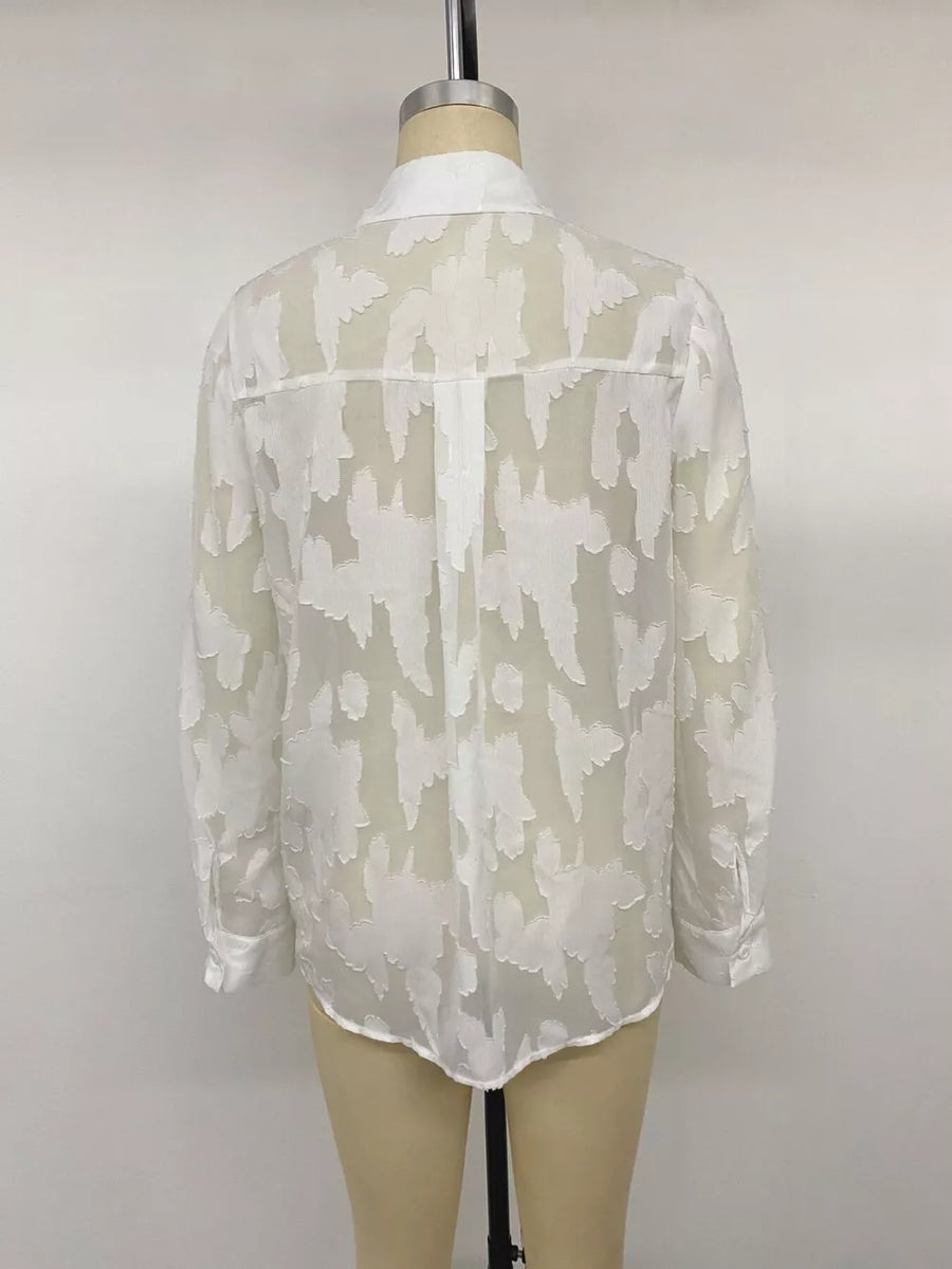 button-down shirt in White