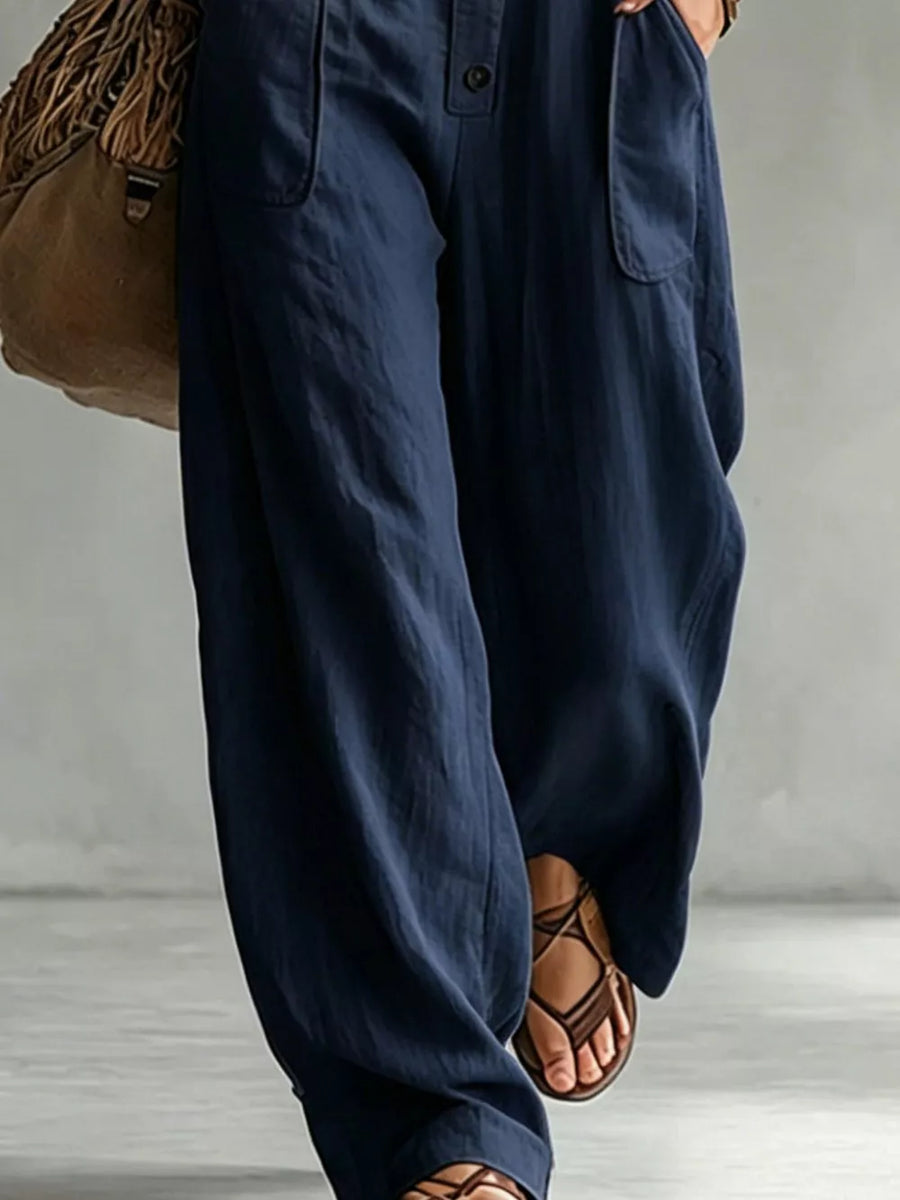 Full Size Long Sleeve Button Front Jumpsuit in Green with buttoned