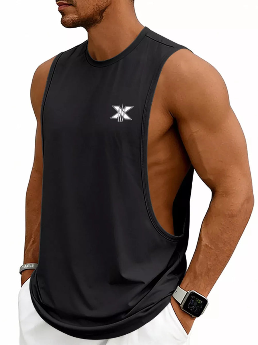 Men's Full Size Round Neck Tank Plus Size in Sage, view 12