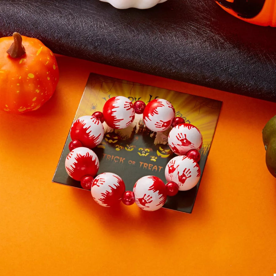 jewelry set in Red with graphic print and 2-piece set