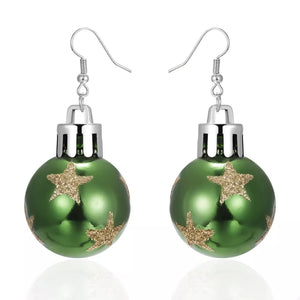 earrings in silver with swirl and drop earrings