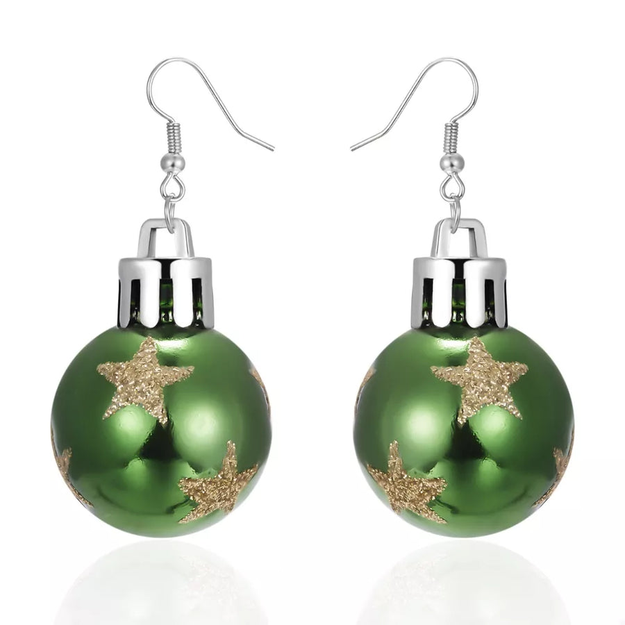 earrings in silver with swirl and drop earrings