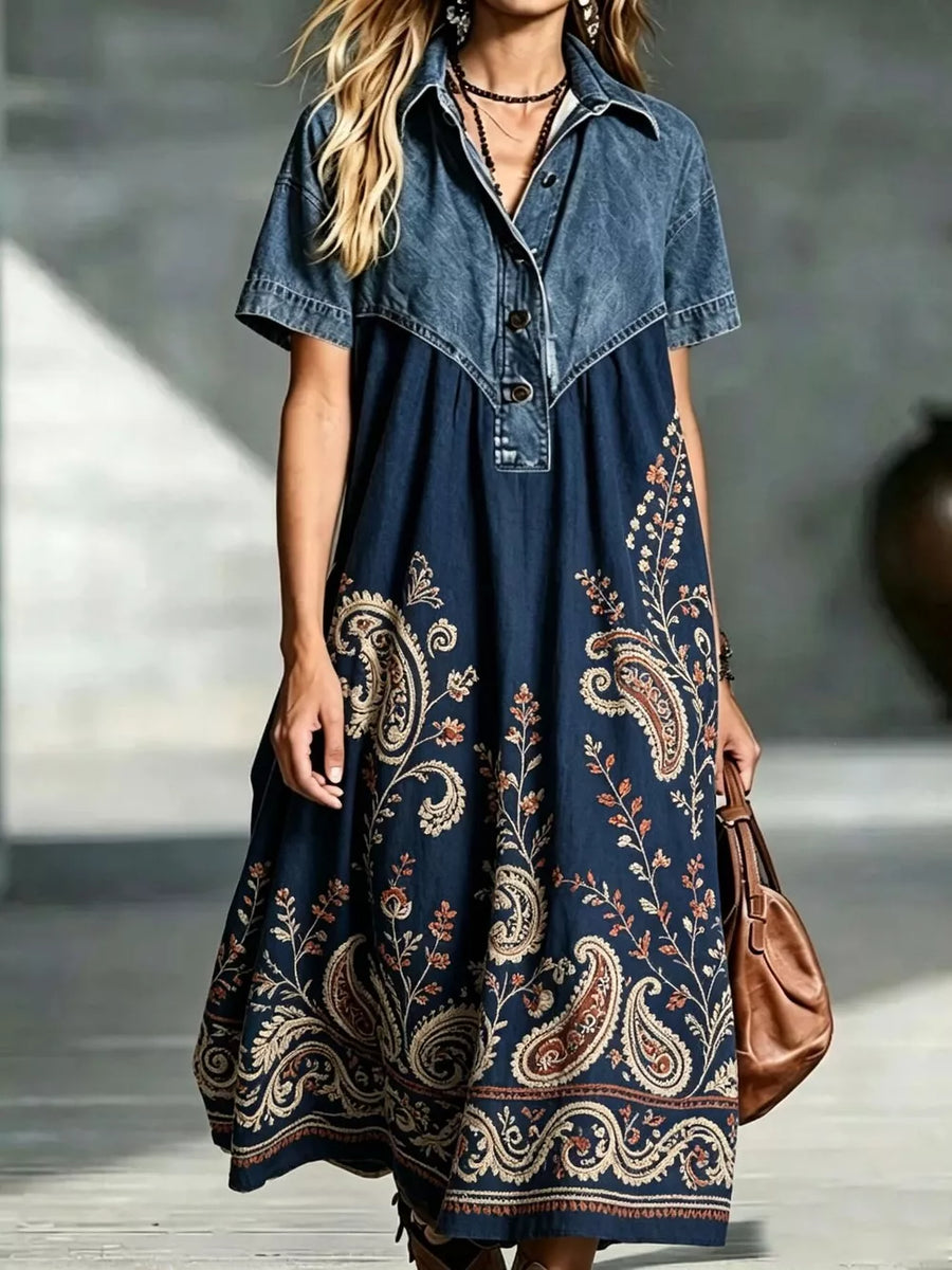Pink shirt dress with ruched and short sleeve