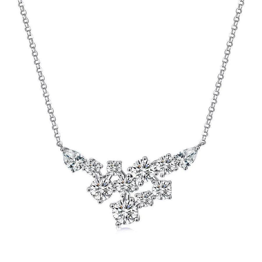 925 sterling silver,Zircon Care instructions: Avoid wearing during exercise, as necklace in White with n/a silhouette