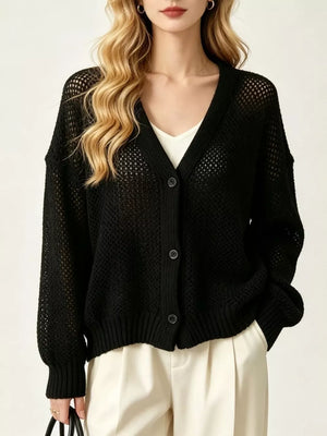 Black cardigan