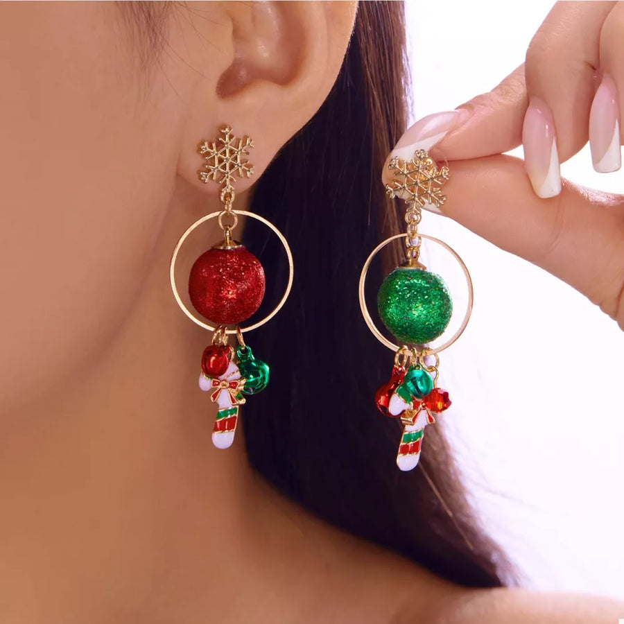 earrings featuring novelty in red with Zinc alloy, Crystal, Foam balls, 18K Gold-Plated Care instructions: 1 texture