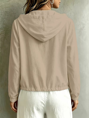 modern blouse in Orange with hooded