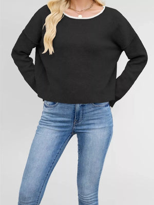 100% Acrylic Care instructions: Machine wash cold pullover sweater in Apricot with relaxed silhouette
