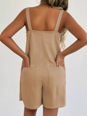 Sweetheart Neck Wide Strap Romper, view 13