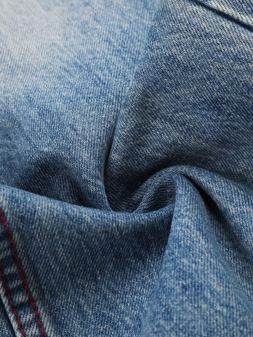 Men's Distressed Wide-leg Jeans option 6