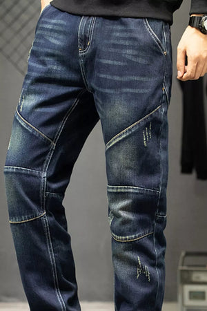 Men's Slim Fit Straight Leg Jeans option 4