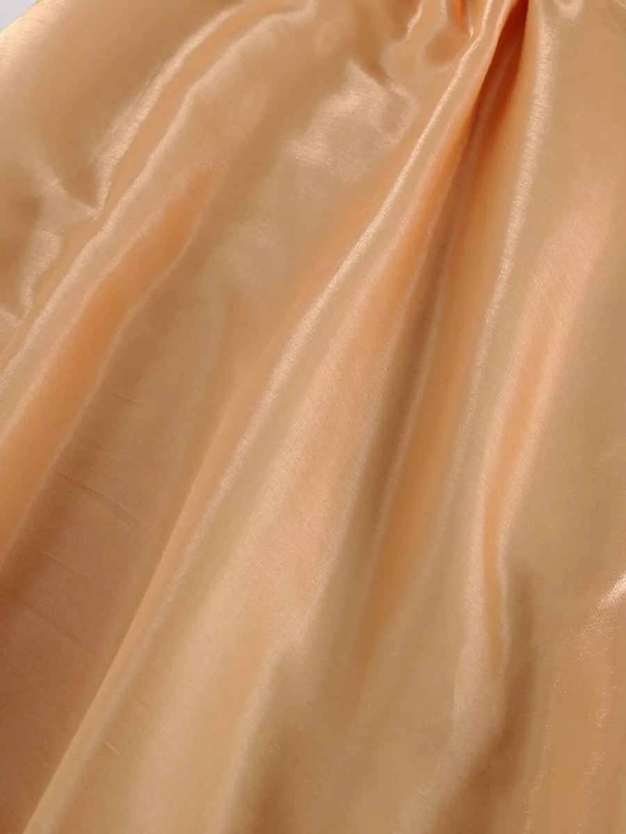 Halter Neck Maxi Dress With O-ring Detail in golden with o-ring detail