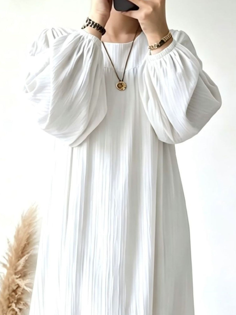 Blue maxi dress with maxi and pullover