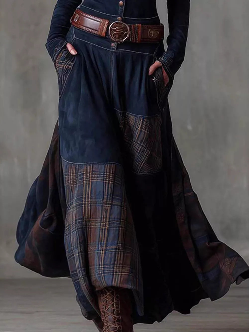 Royal Blue maxi dress with maxi and button-front