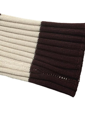 Striped Ribbed Knit Long Sleeve Sweater option 7