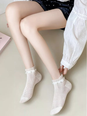 cotton Imported Size &amp socks in Black with fitted silhouette