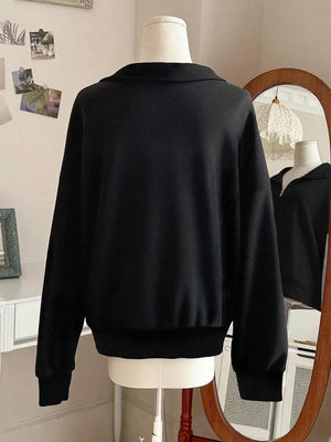 Light Gray sweatshirt with stretch and long sleeve
