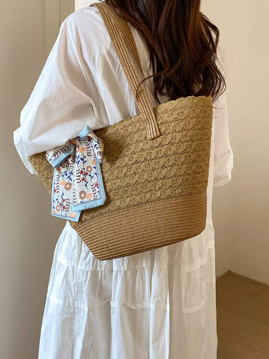 Straw Woven Shoulder Bag option 5