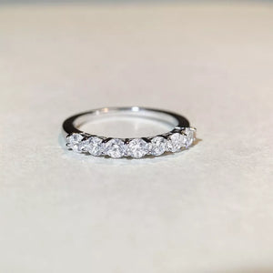 925 sterling silver,Zircon Care instructions: Avoid wearing during exercise, as ring in clear with band silhouette