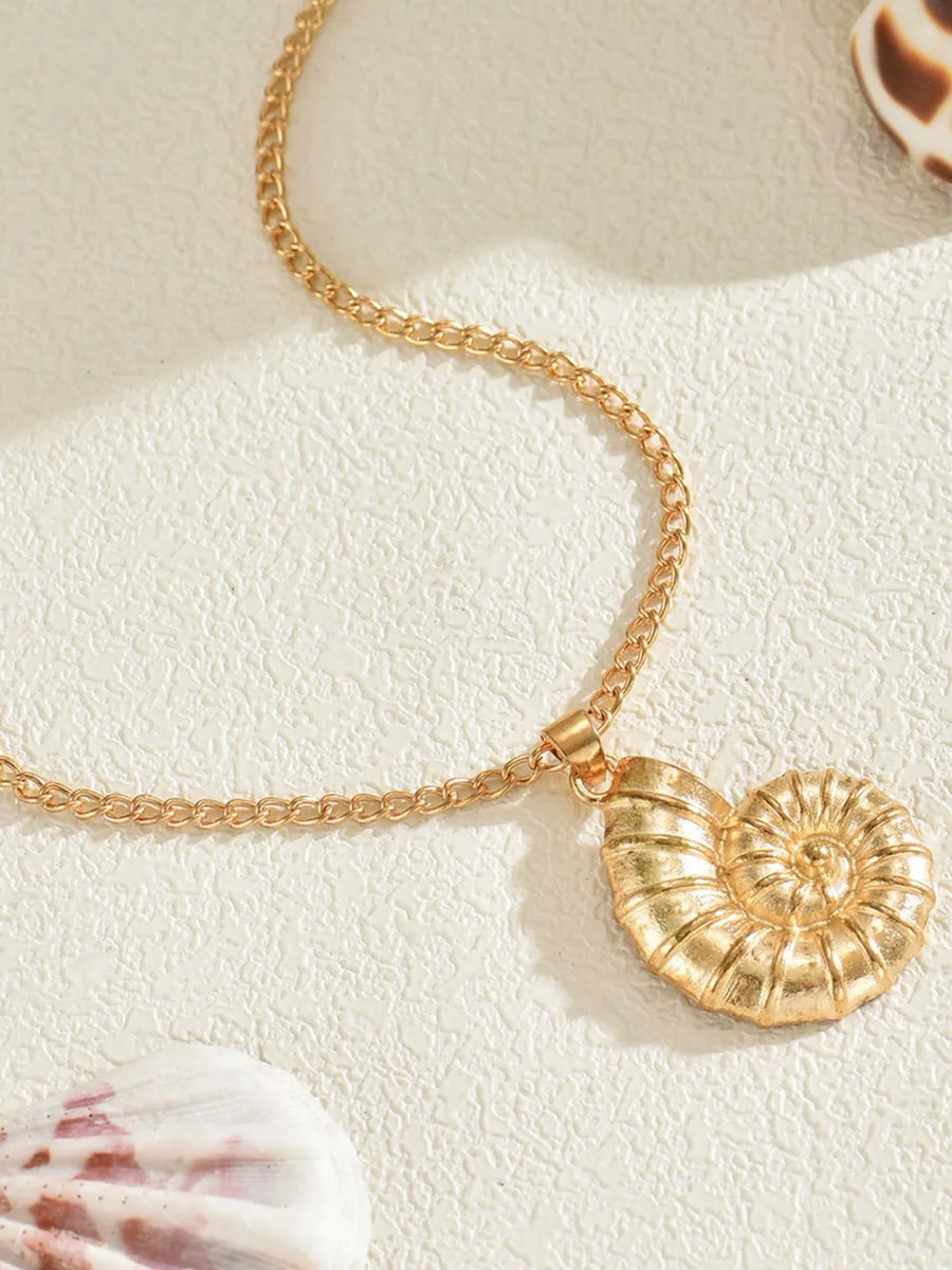 18K Gold-Plated,Stainless Steel Care instructions: Avoid wearing during exercise necklace in Gold with regular silhouette