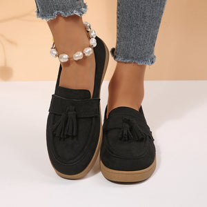 dark brown loafers