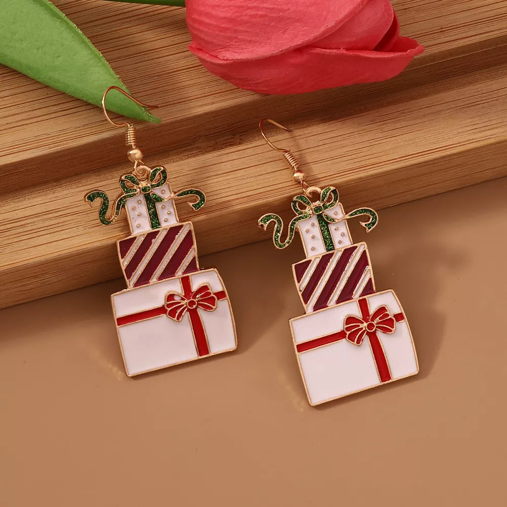 ACCESSORIES in red featuring dangle and boxy fit