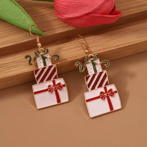 ACCESSORIES in red featuring dangle and boxy fit