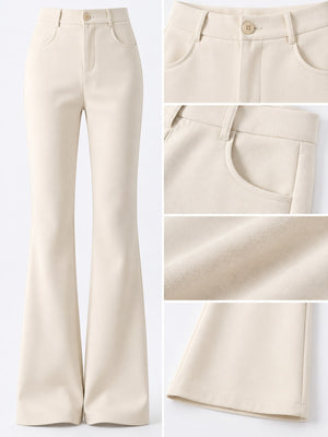 Black-Regular with trousers with high-waisted 26