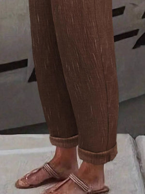 pants featuring striped in charcoal with 100% polyester Care instructions: Machine wash cold texture