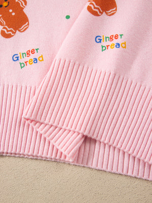 pullover sweater in blush pink with stretch and hip-length