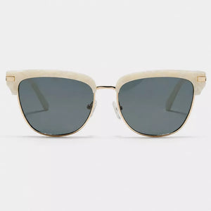 Classic Clubmaster Sunglasses With Gold Accents option 7