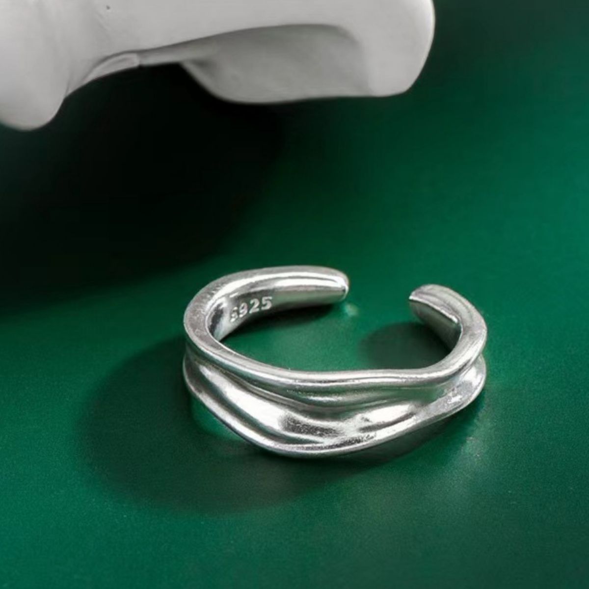 925 sterling silver Care instructions: Avoid wearing during exercise, as sweat w ring in Silver with fitted silhouette