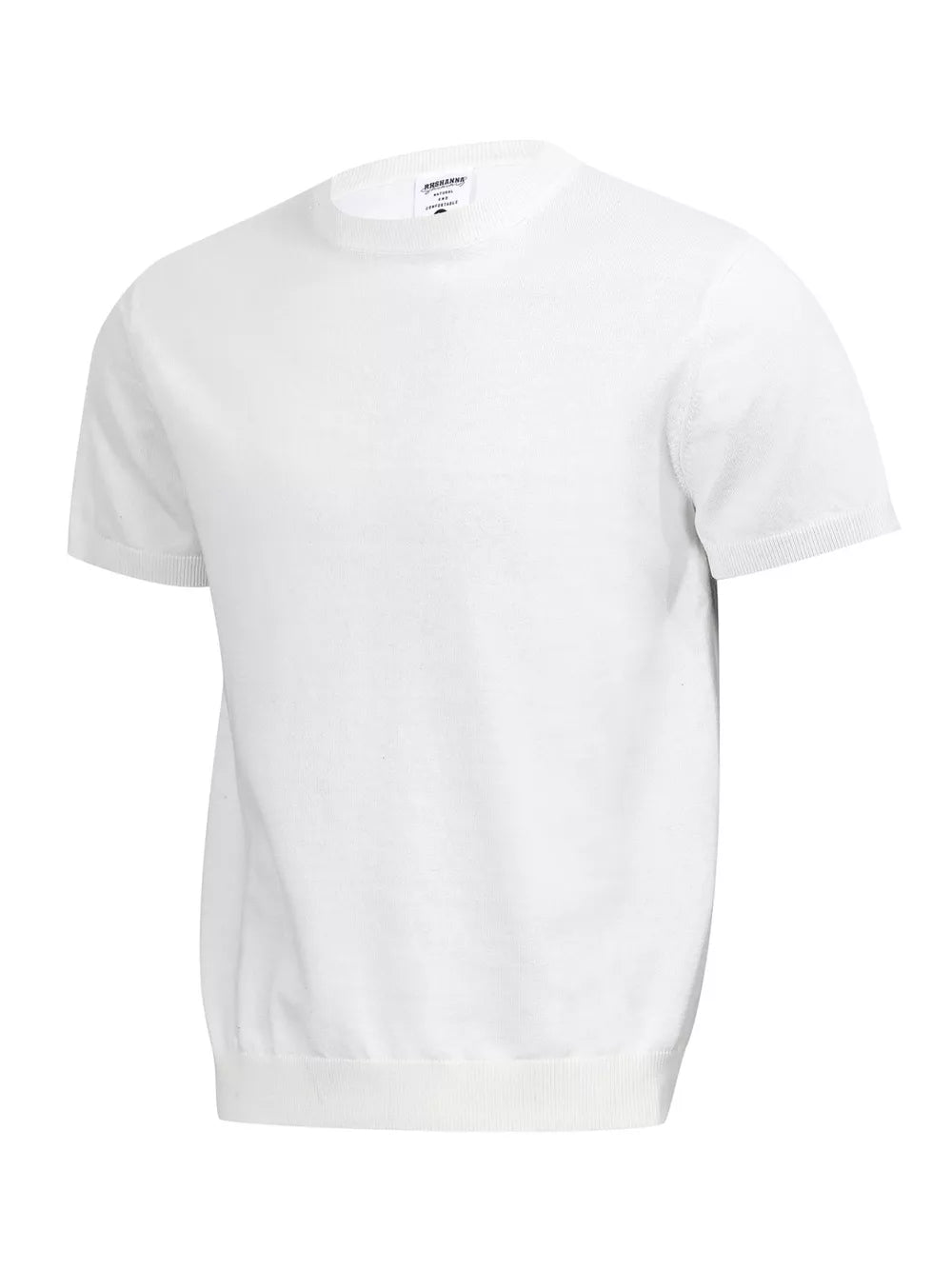White Men's Classic Short Sleeve Knit Top