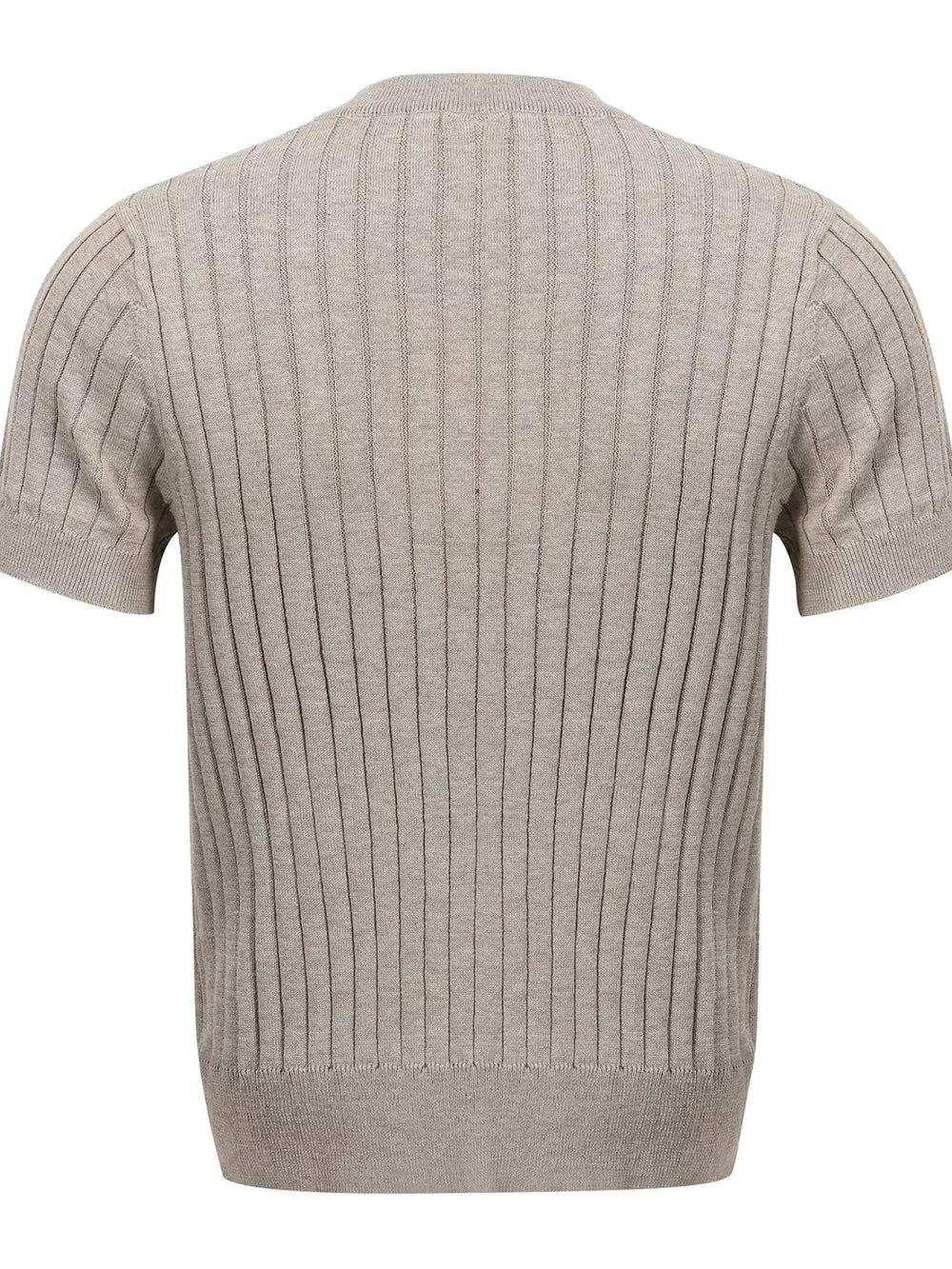 White with Men's Short Sleeve Ribbed Henley Top