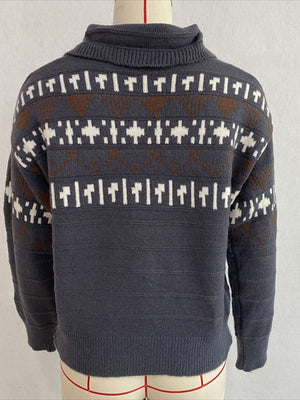 polo sweater in Light Gray