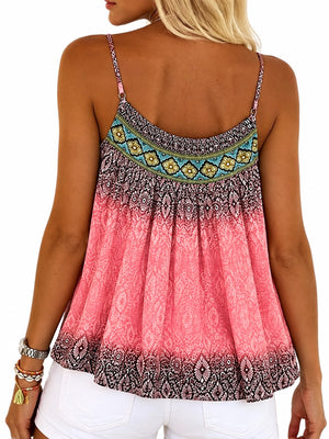 The main fabric component is polyester camisole in teal with relaxed silhouette
