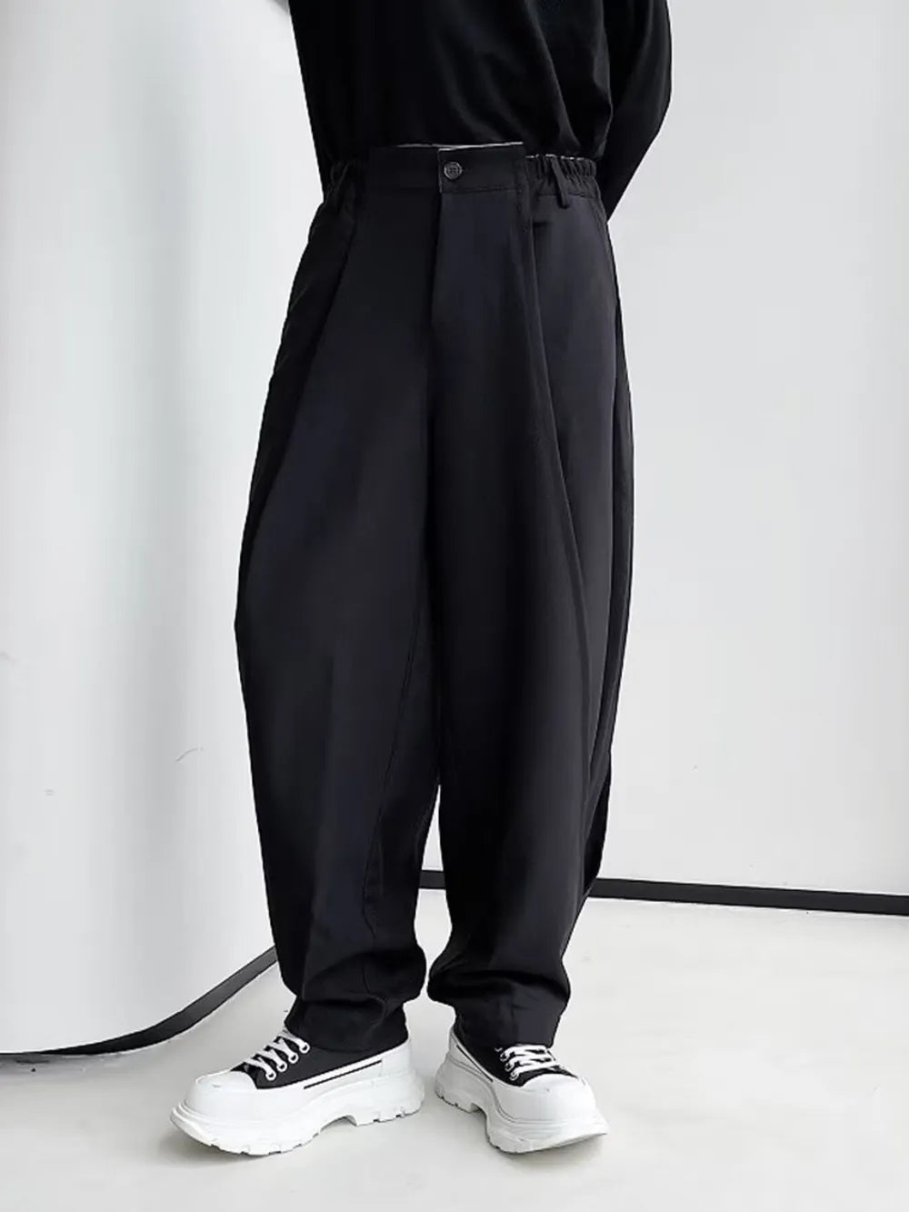 Black Men's Loose Fit Pants