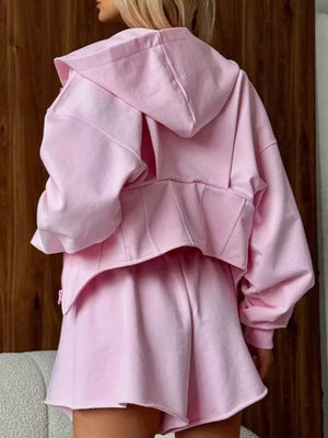 Pink zip hoodie