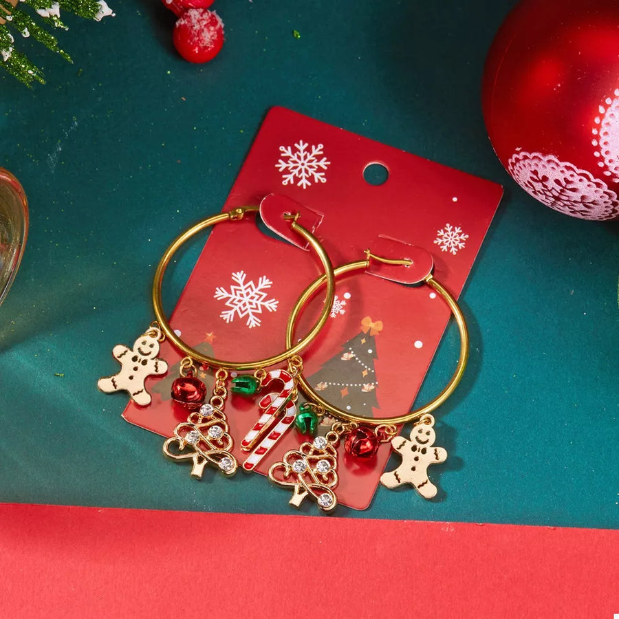 Gold earrings with long and latch back