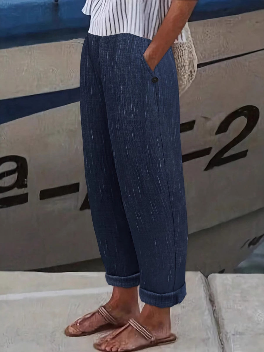 pants featuring striped in Army Green with 100% polyester Care instructions: Machine wash cold texture