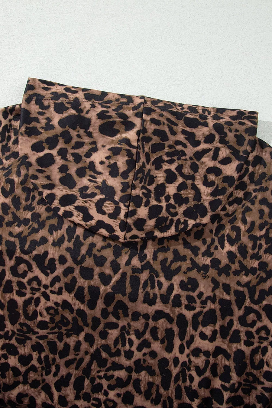 Leopard Print Striped Long Sleeve Top Pant Set option 7