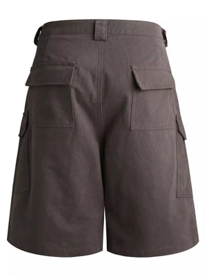 Black Men's Studded Cargo Capris