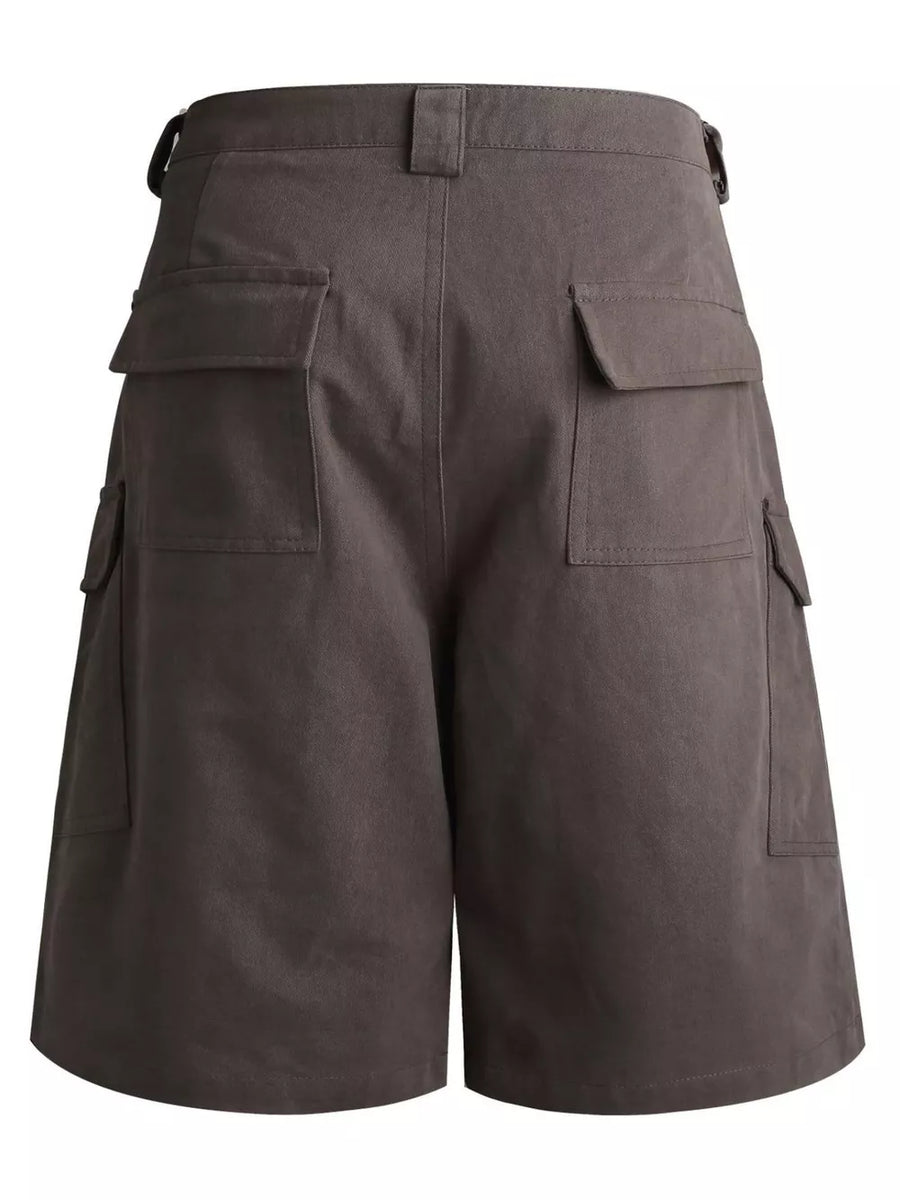 Black Men's Studded Cargo Capris