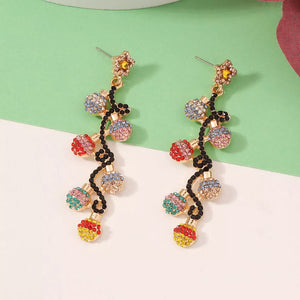 18K Gold-Plated,Zinc alloy,Rhinestone Care instructions: Avoid wearing during ex earrings in red with dangle silhouette