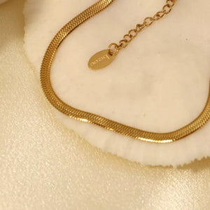 gold necklace with choker and clasp
