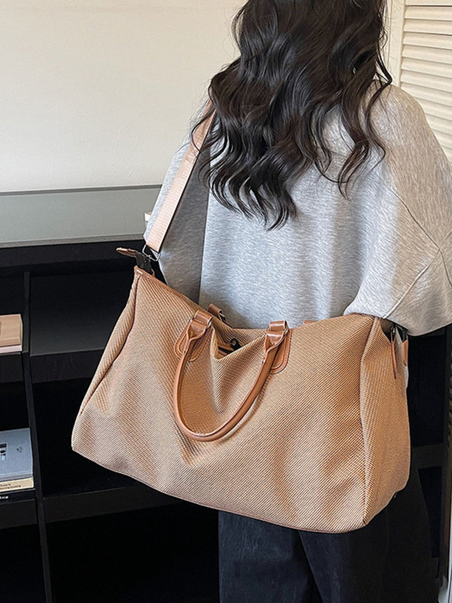 brown with tote with large capacity