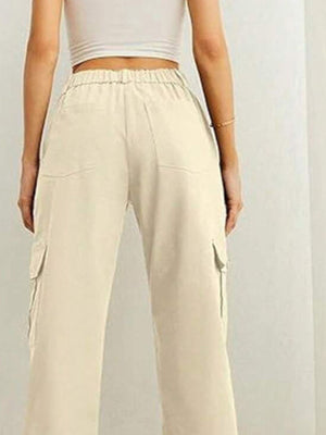 100% polyester Care instructions: Machine wash cold cargo pants in Khaki with loose silhouette
