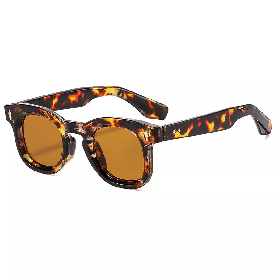vintage-inspired sunglasses in Bright Black Framed Orange Slices with N/A