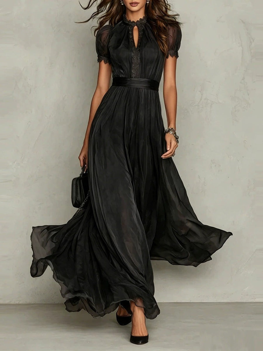 Burgundy maxi dress with maxi and pullover